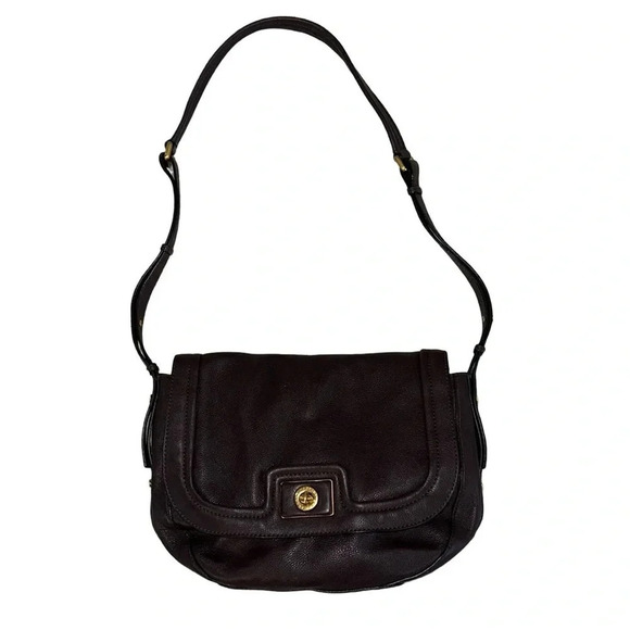 Marc by Marc Jacobs Purple Pebbled Leather Shoulder Bag - Picture 2 of 14